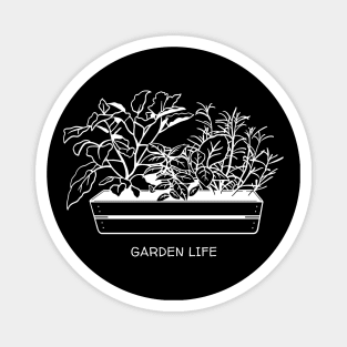 Garden Life! Gardening Veggie Box Gardener Gift White Version Magnet